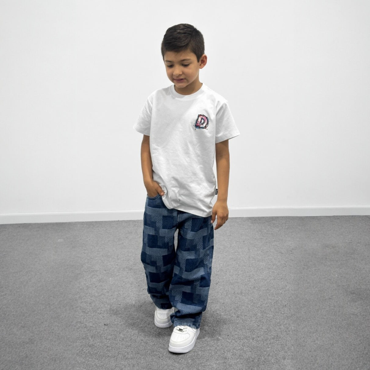 Jeans cuadrilu niño