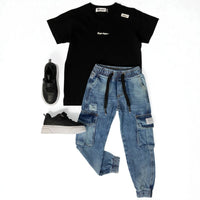 Jeans jogger papi arca niño