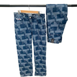 Jeans cuadrilu hombre