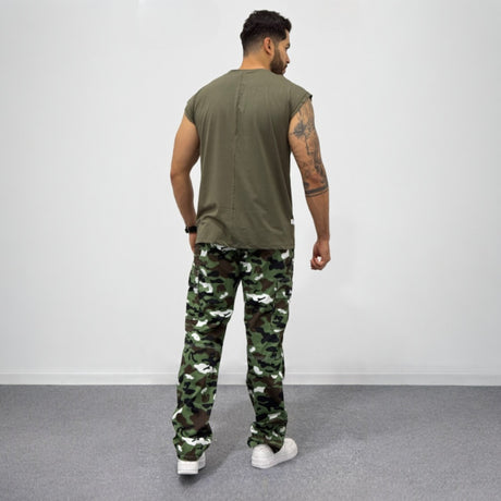 Jogger cargo militar hombre
