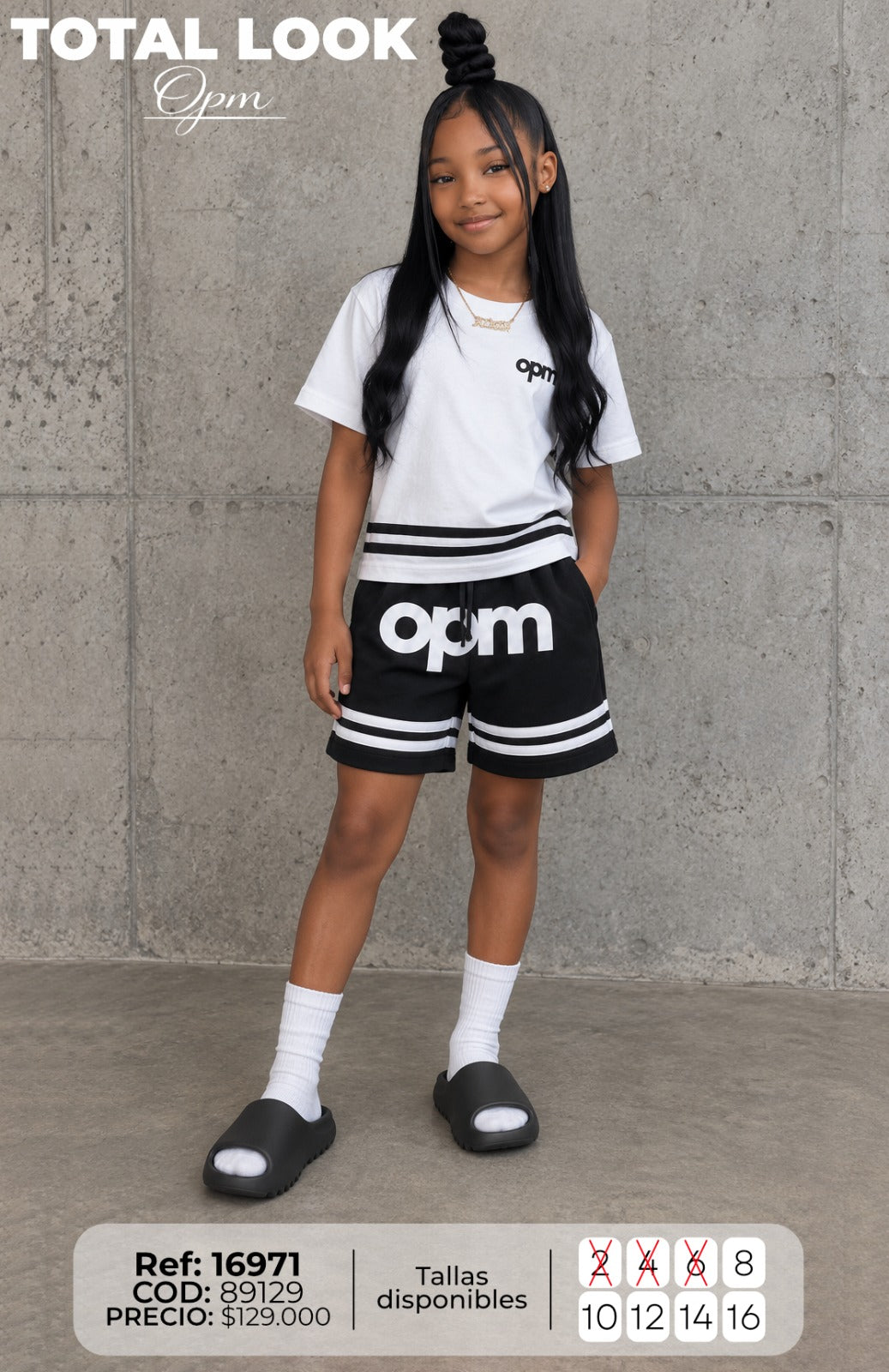 conjunto opm niña