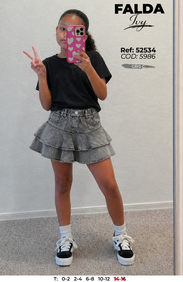 outfit niña ivy gris c