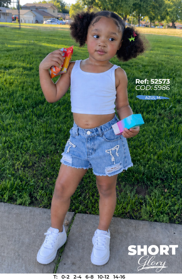 outfit niña glory azul m