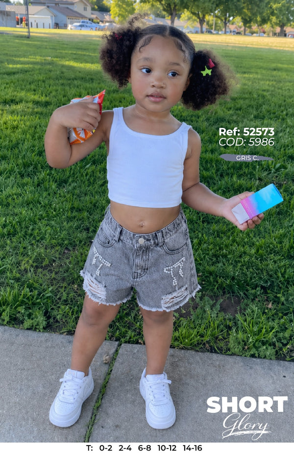 outfit niña glory gris c