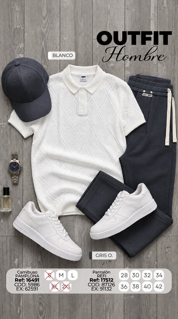 outfit pamplona blanco hombre