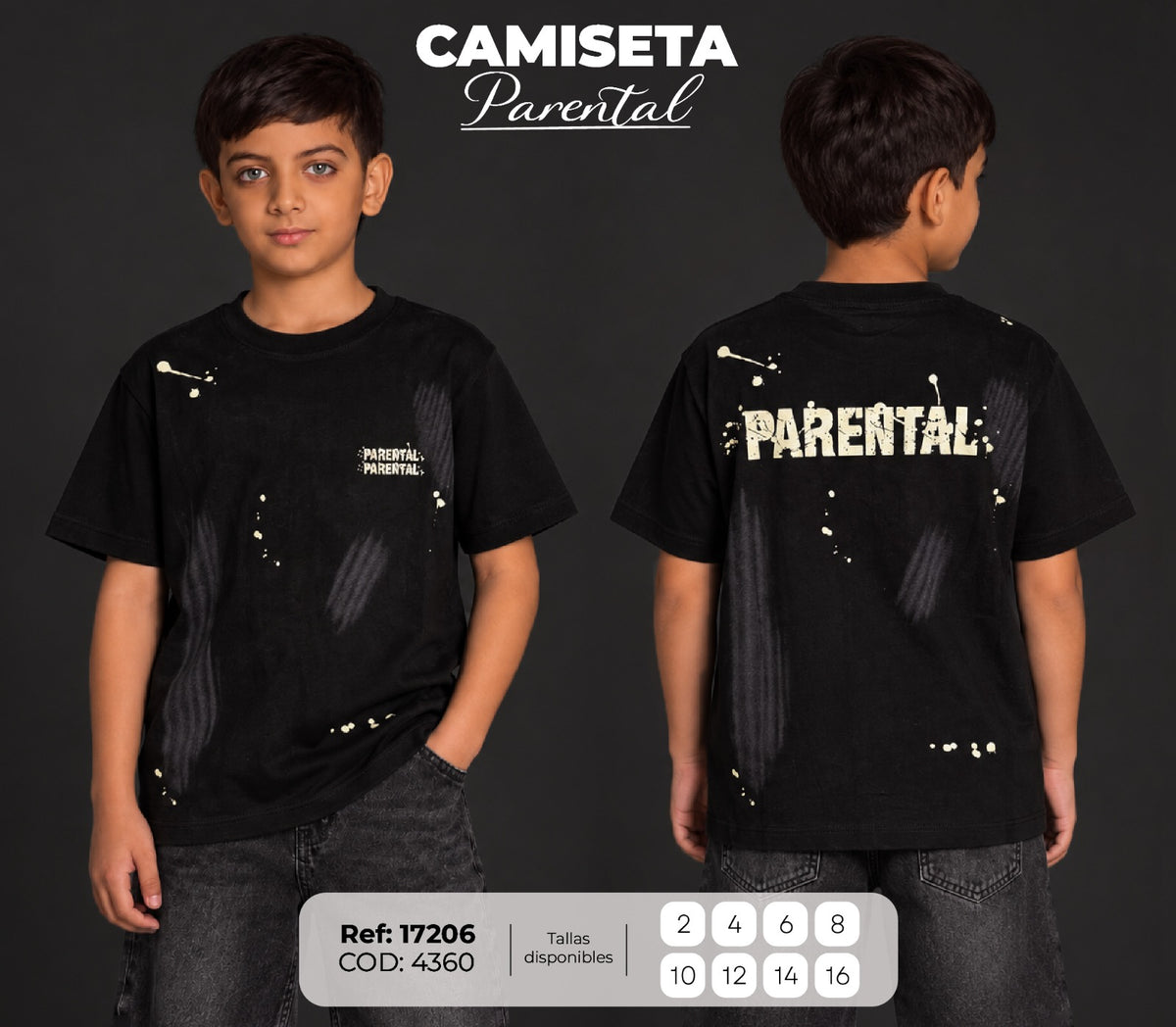 camiseta parental niño