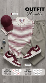 Outfit polonia rojo hombre