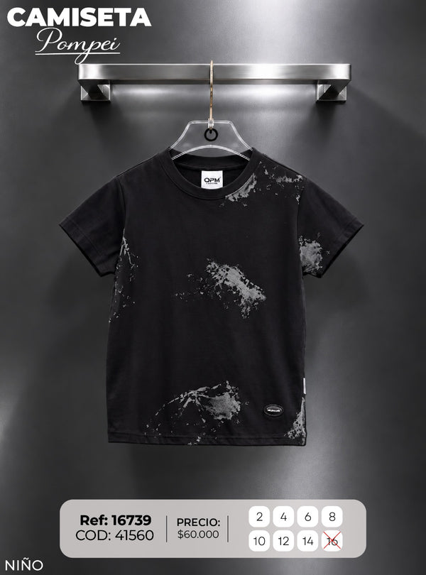 camiseta pompei 1 niño