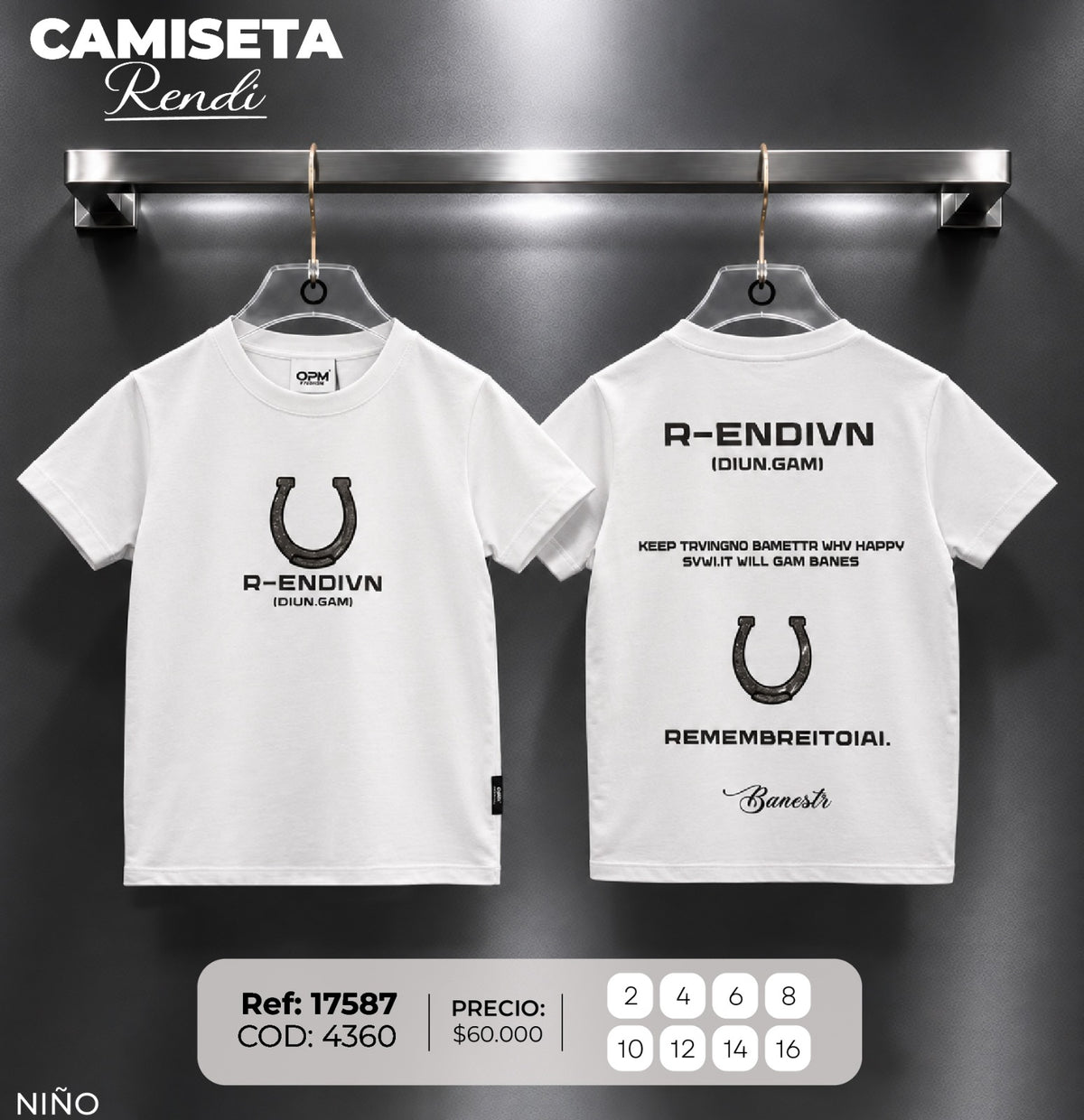 camiseta rendi niño