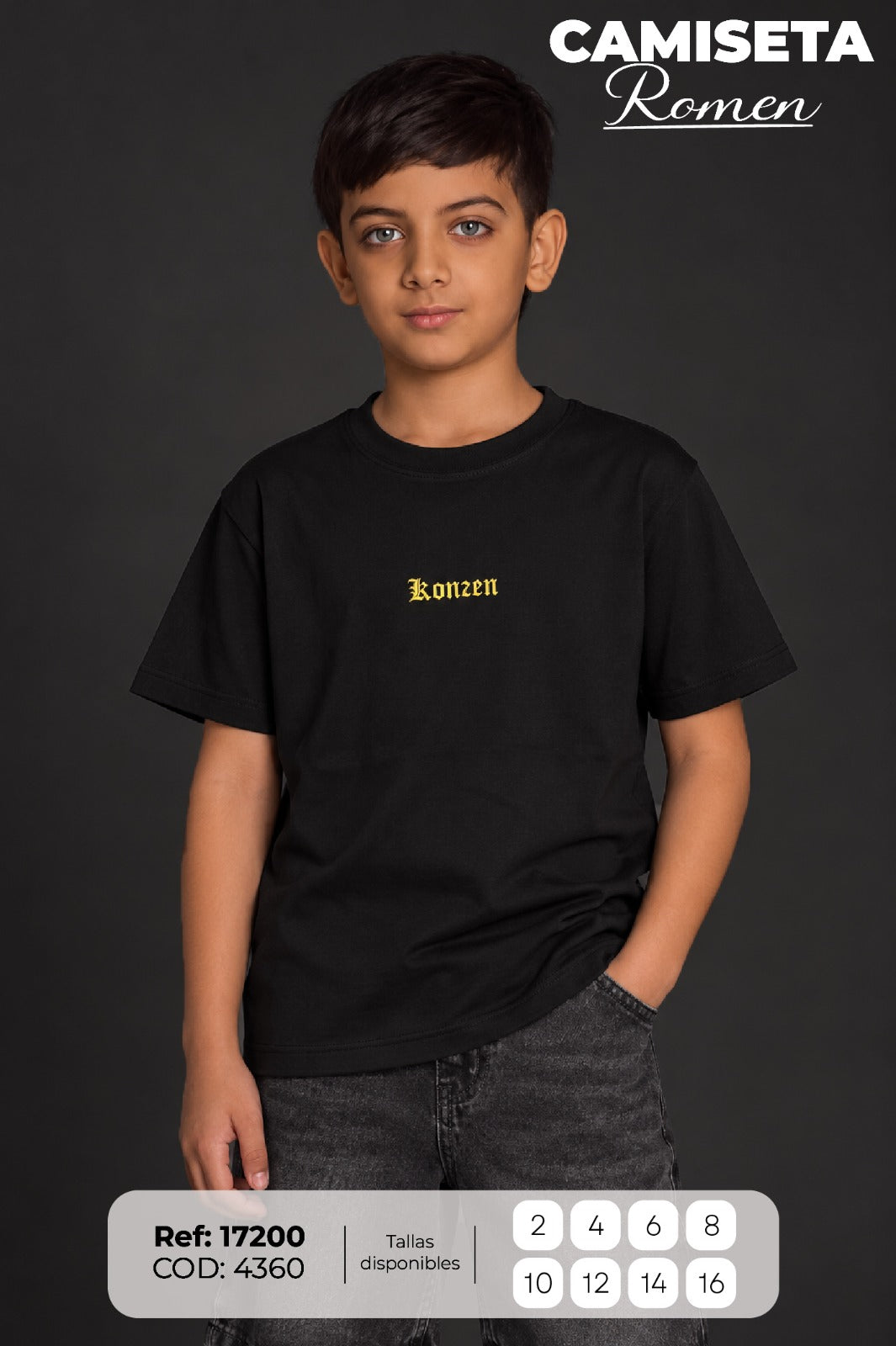 camiseta romen niño