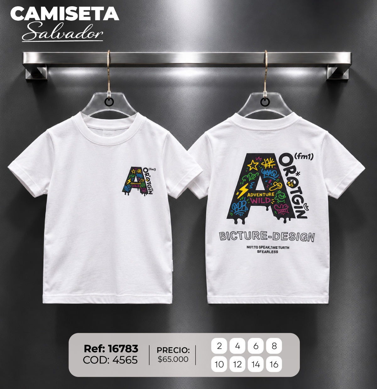 camiseta salvador 1 niño