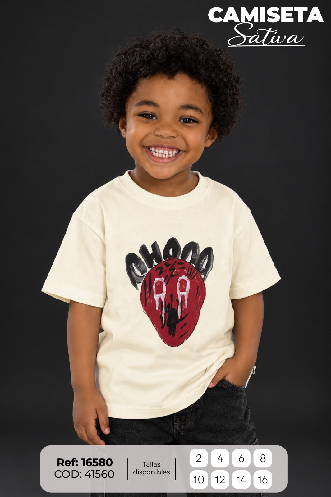 camiseta sativa niño