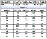 Jeans cuadrilu hombre