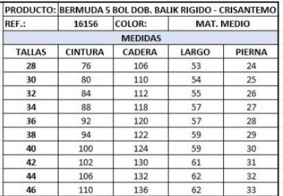 Bermuda balik hombre