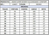 Jean vulcanizado hombre