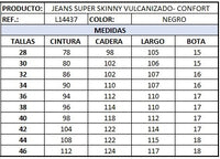 Jean vulcanizado hombre
