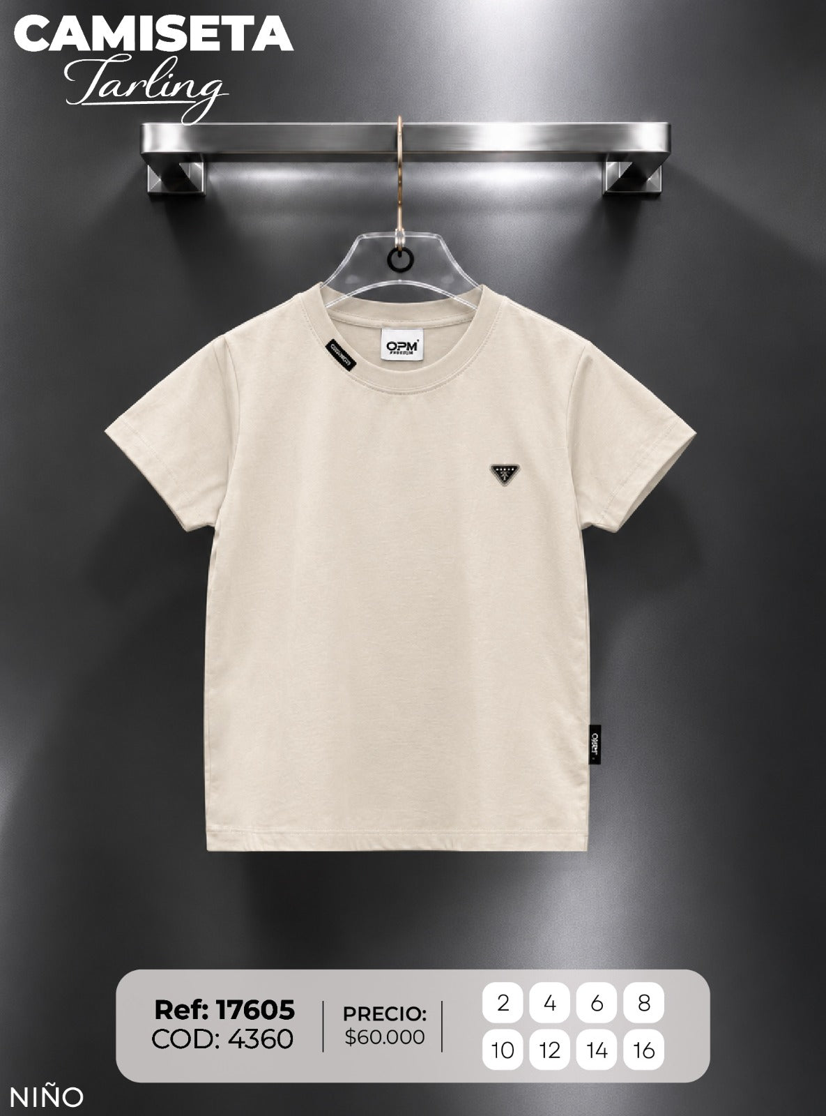 camiseta tarling niño