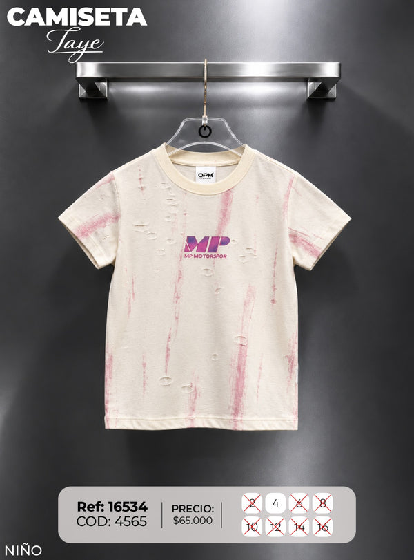camiseta taye 1 niño