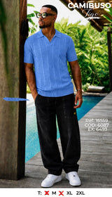 Camibuso tigo azul c hombre