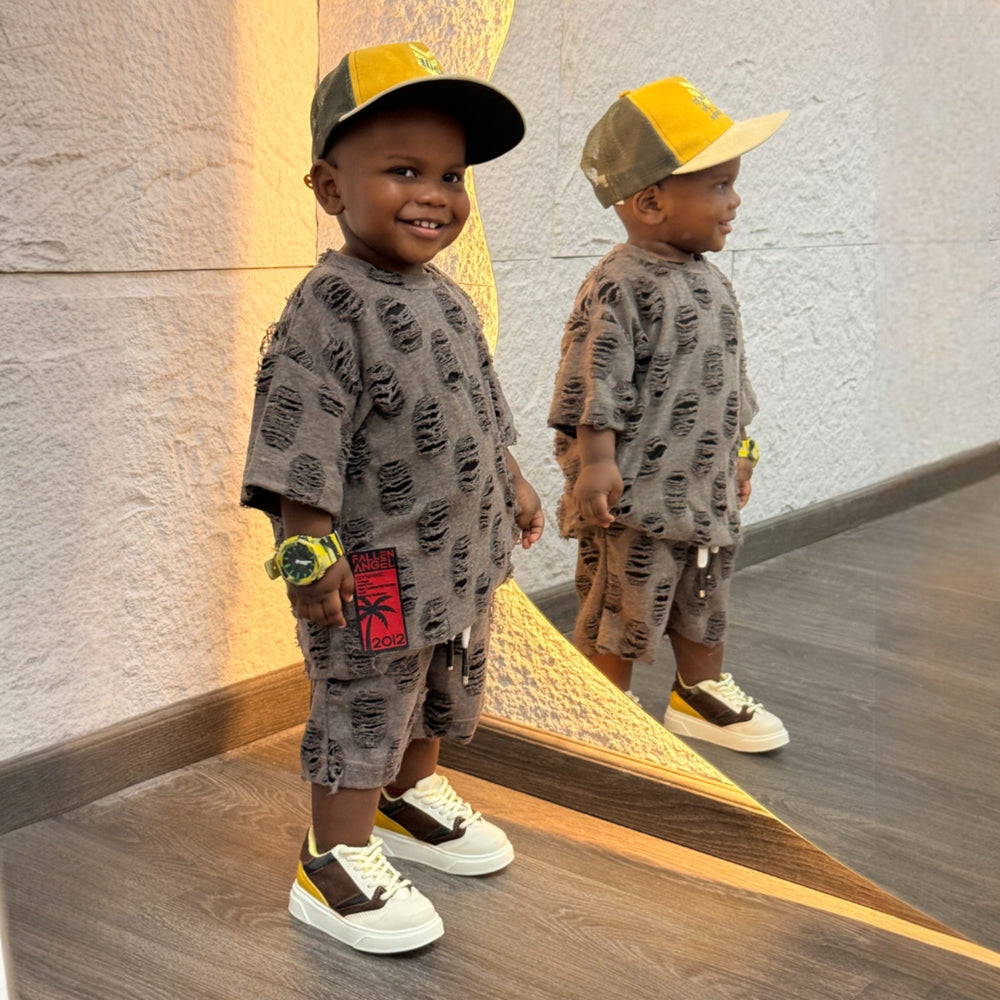 Total look desgast (conjunto) niño