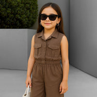 Total look ross (conjunto) niña