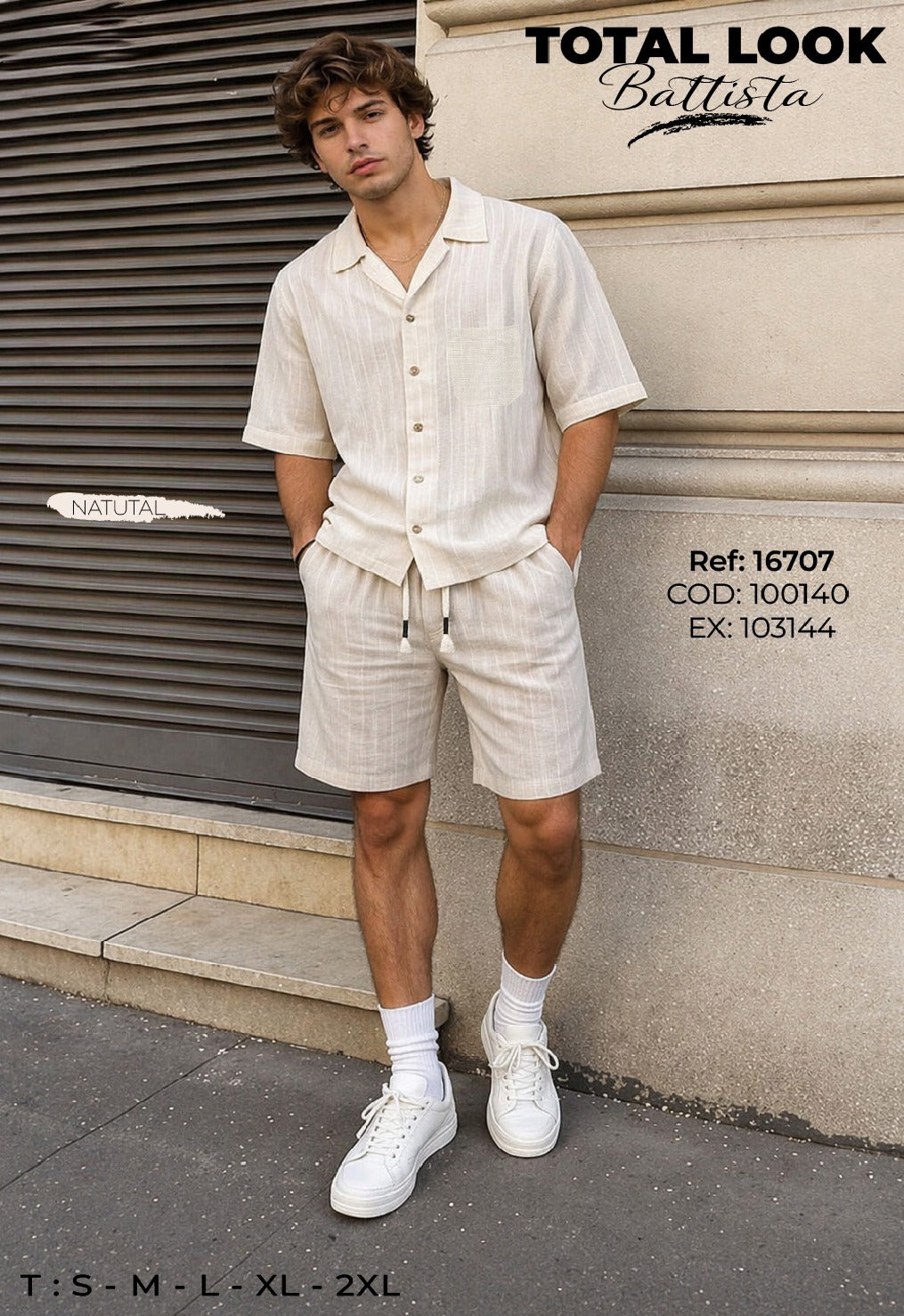 total look battista natural hombre