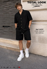 total look battista negro hombre