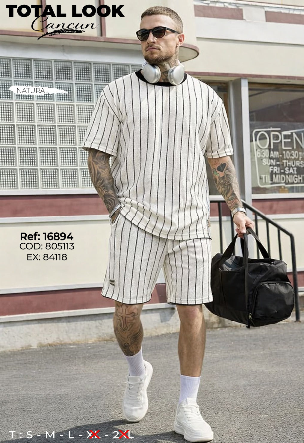 total look cancun natural hombre