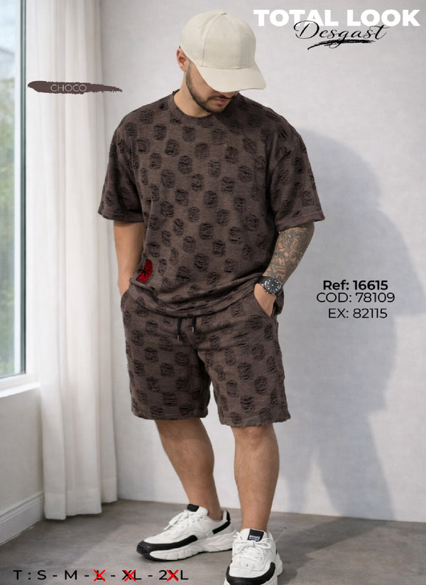total look desgast choco hombre