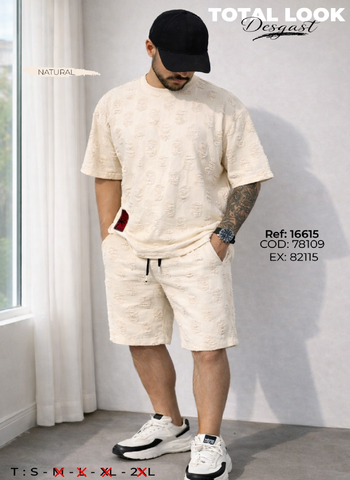 total look desgast natural hombre