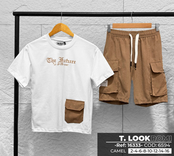 total look romi camel niño