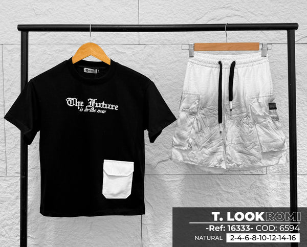 total look romi negro niño