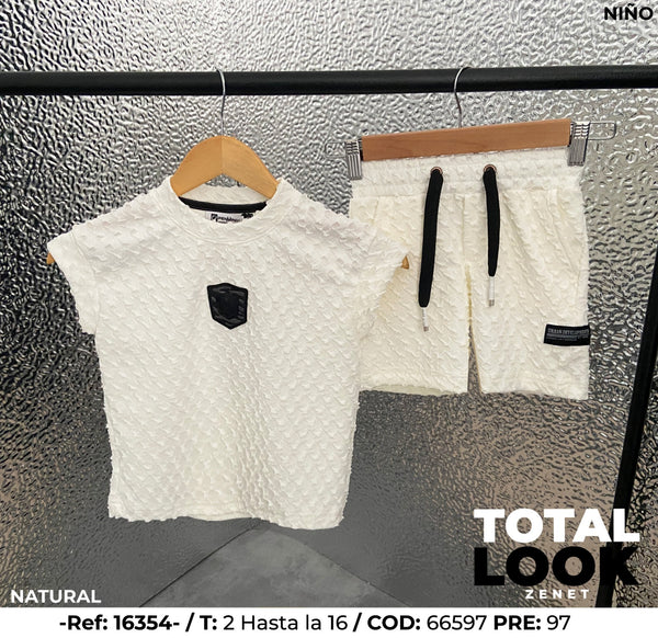 total look zenet natural niño