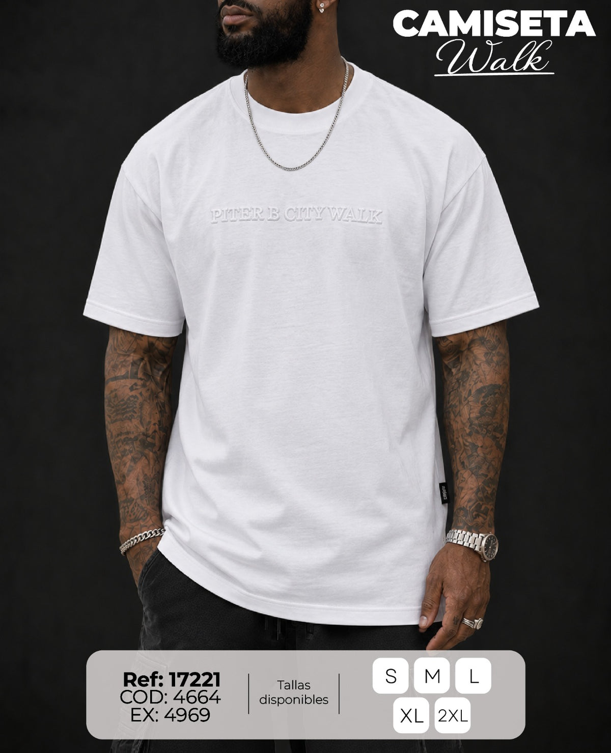 camiseta walk hombre