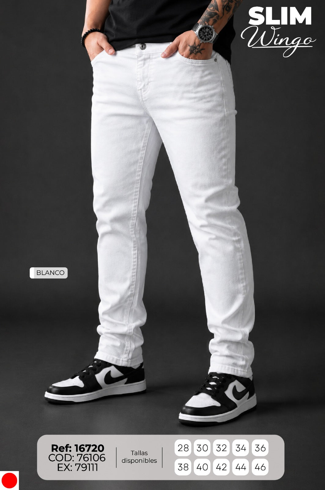 jean slim wingo blanco hombre