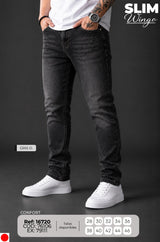 jean slim wingo gris o hombre
