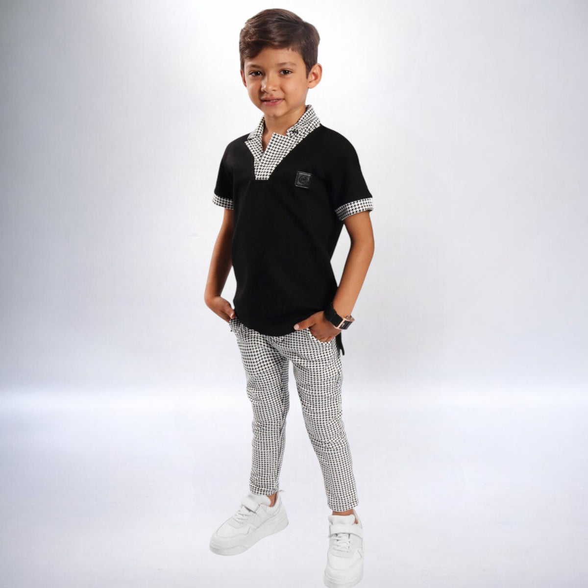 Pantalon a cuadros para niño